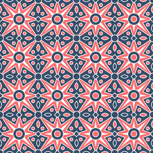 古典的な赤と青のパターン — ストックベクタ