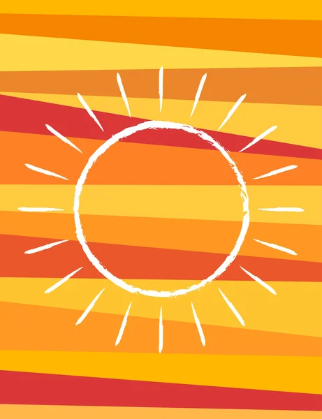 Diseño abstracto de banner de verano — Vector de stock