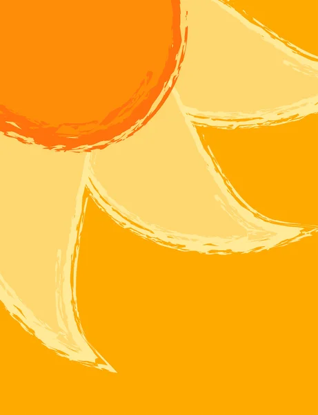 Summer sun artistic background — Stock Vector