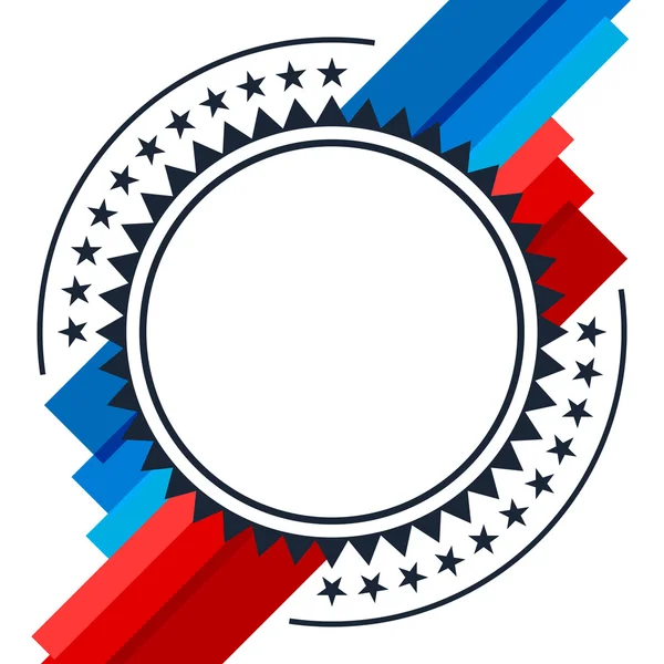 アメリカの愛国的な抽象的なデザイン — ストックベクタ