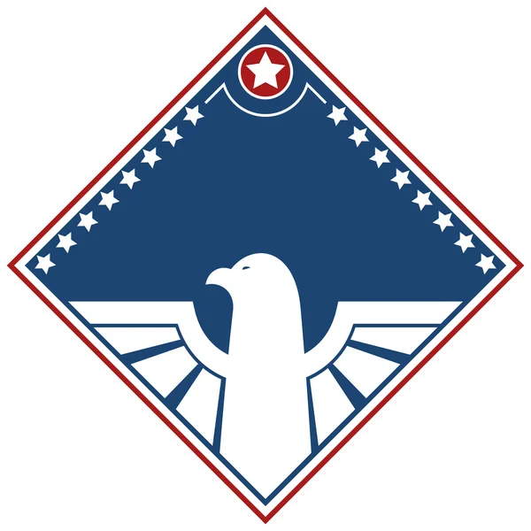 Aquila disegno patriottico americano — Vettoriale Stock