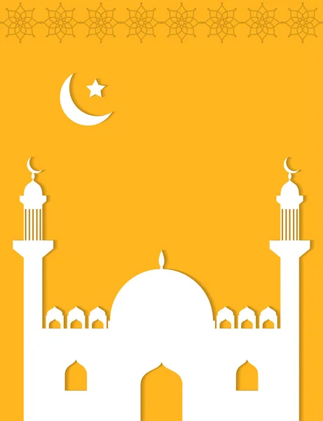 Moschee în stil arab fundal — Vector de stoc