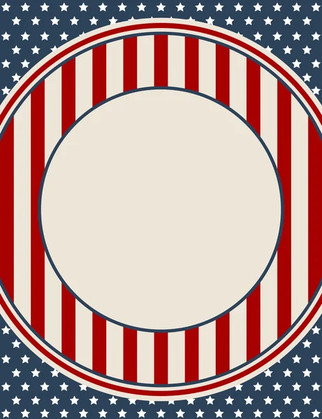 ビンテージ アメリカ愛国バナー — ストックベクタ
