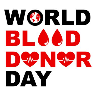 Dünya kan donör gün tasarım