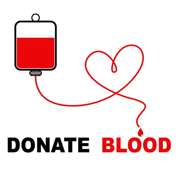 Концепція донорства крові Ілюстрація — стоковий вектор