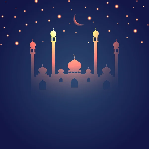 Projeto temático do Ramadã brilhante — Vetor de Stock