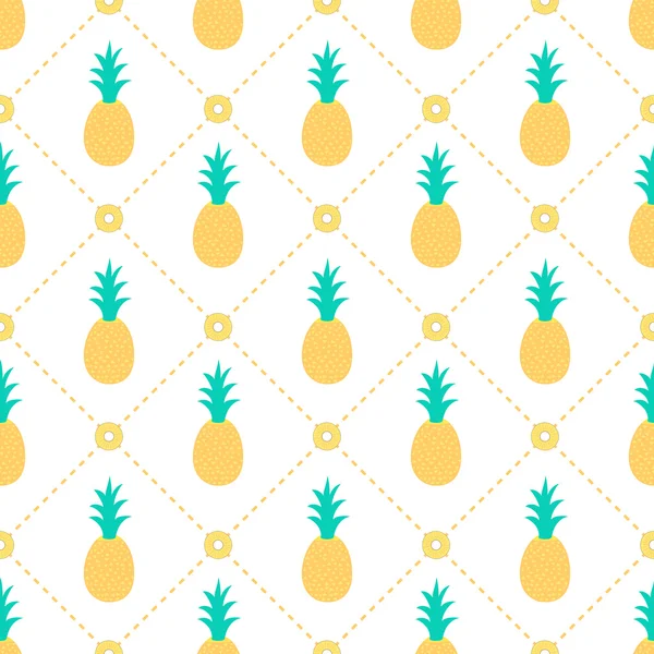 菠萝无缝模式 — 图库矢量图片