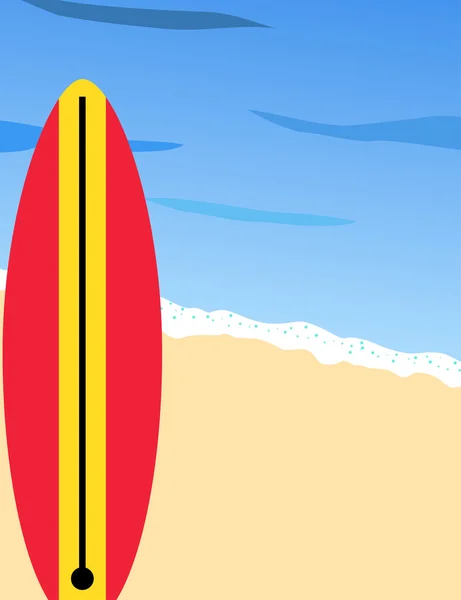 Disegno poster di surf — Vettoriale Stock
