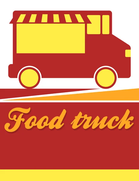 Diseño del volante del festival Food truck — Vector de stock