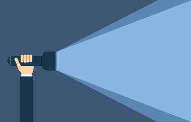 Düz stil torch ışık arka plan 