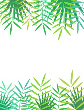 Yeşil tropikal yapraklar arka plan 