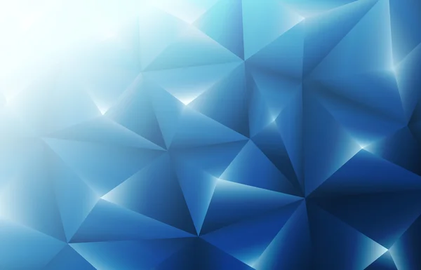 Тло 3d синіх трикутників — стоковий вектор