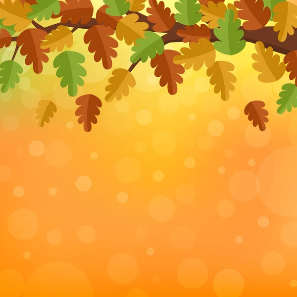 Őszi levelek alnyomatban — Stock Vector