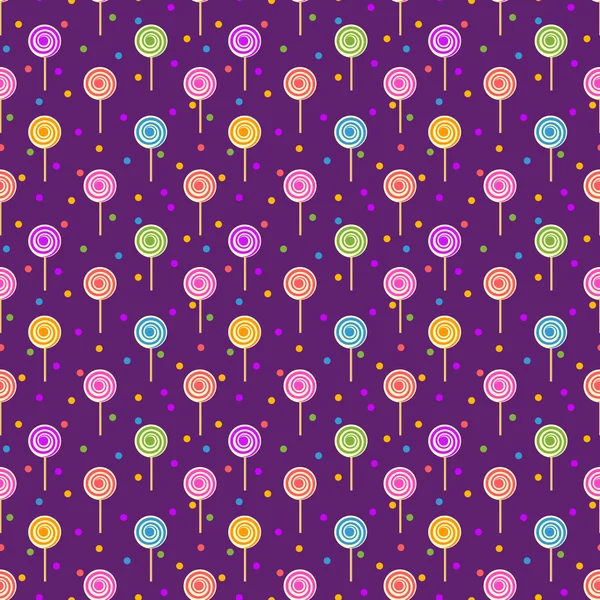 Colorful lollipops seamless pattern — Stock Vector