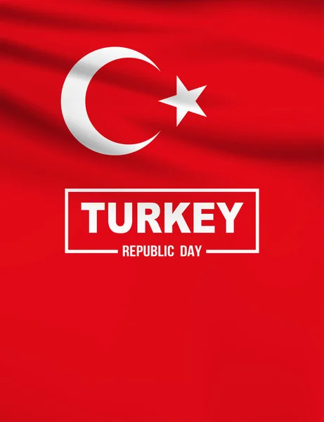 Transparent zum Tag der Türkischen Republik — Stockvektor