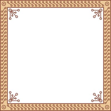 Dekoratif geometrik çerçeve