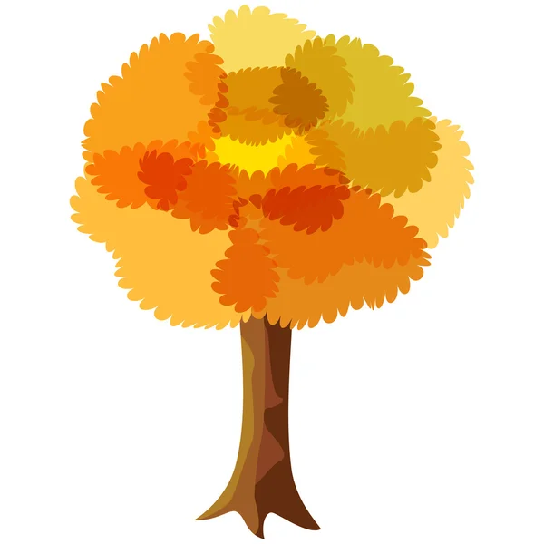Sonbahar ağacı — Stok Vektör