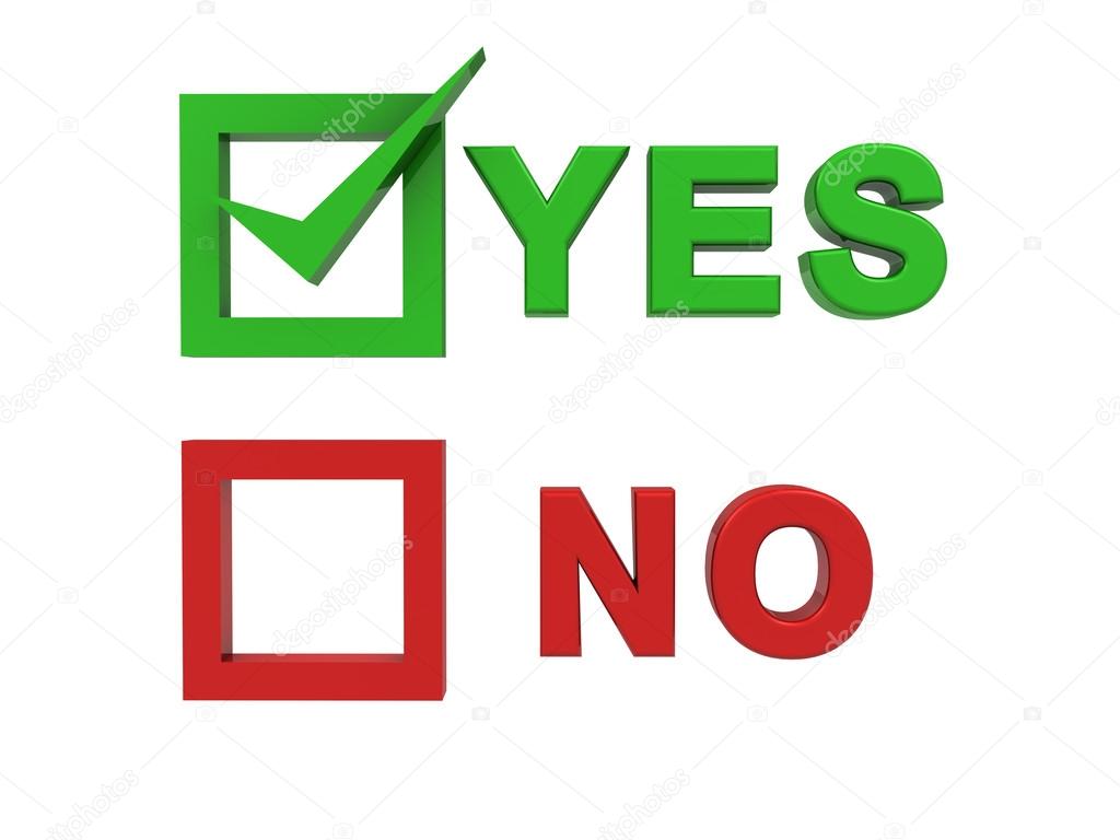 Choosing yes