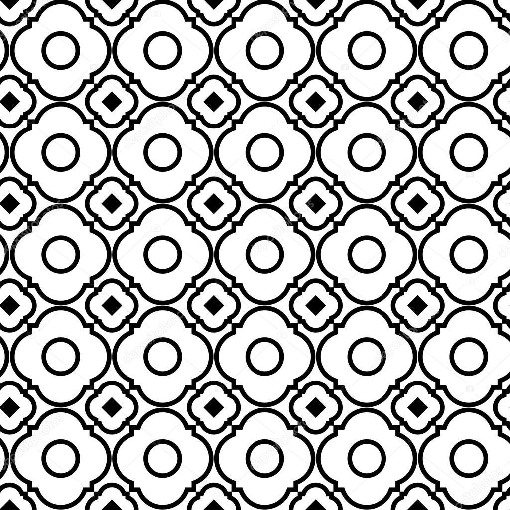 Black and white geometric Pattern
