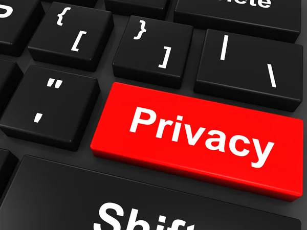 Privacy Keyboard button — Stock Photo, Image