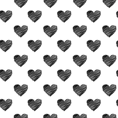 Siyah şeyler karaladı kupa desen