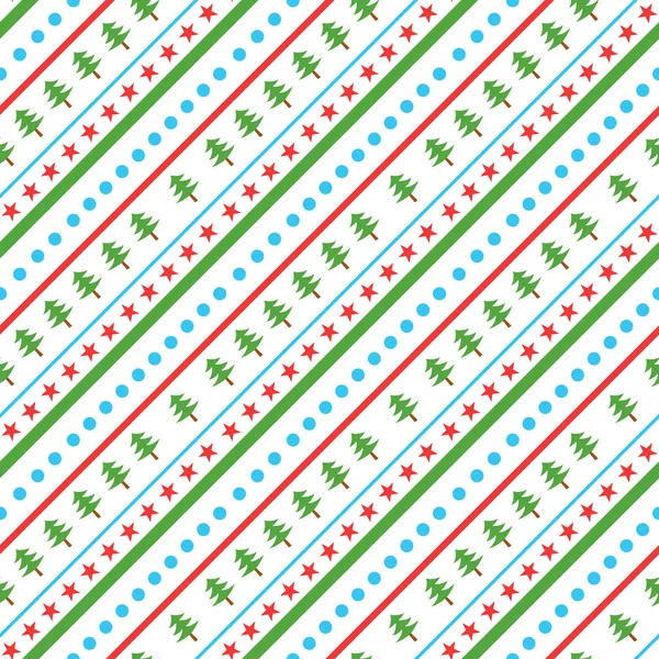 Christmas Diagonal seamless pattern — Stock Vector