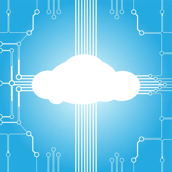 Cloud computing-concept — Stockvector