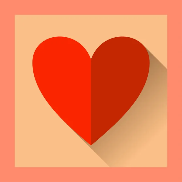 Carte de Saint Valentin plat — Image vectorielle