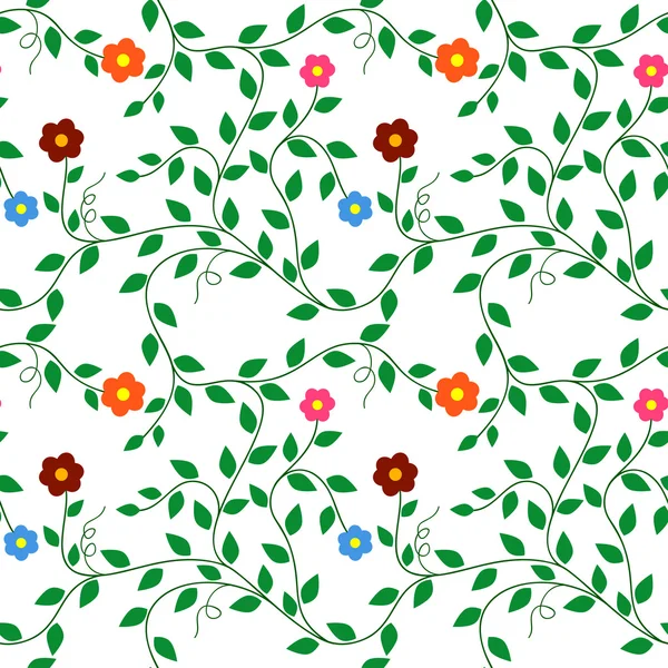 Patrón sin costura floral — Vector de stock