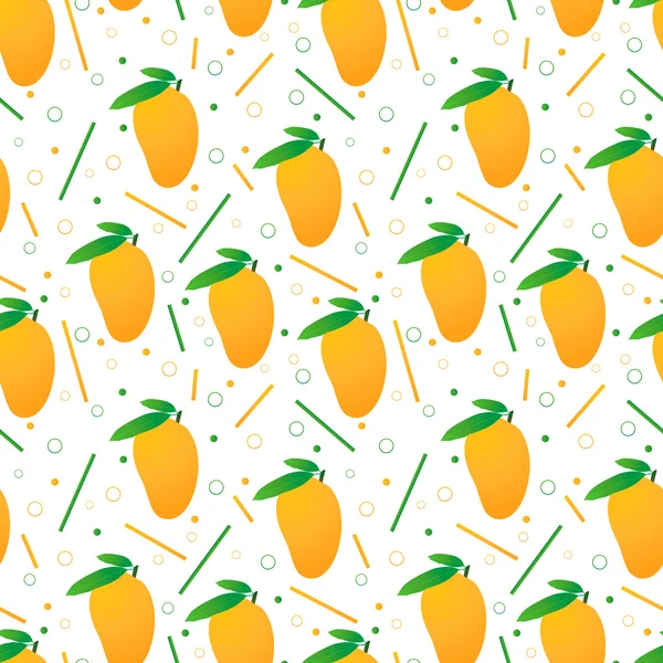 Patrón de mangos sin costura — Vector de stock