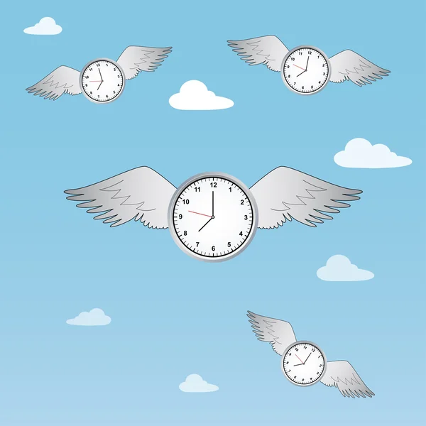 Time flies — Stock Vector