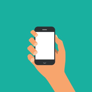 akıllı telefon elinde