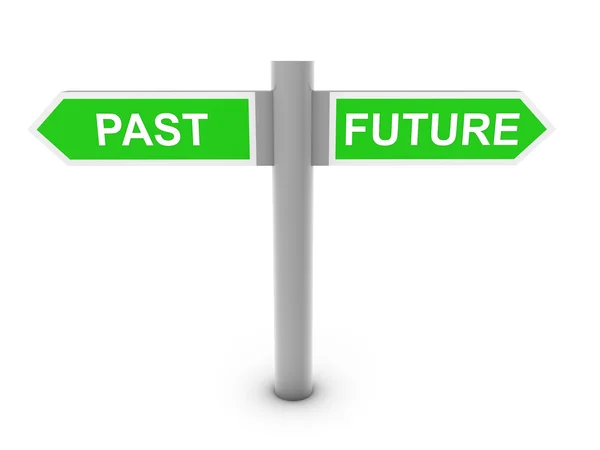 Past and Future Direction — Stock Photo, Image