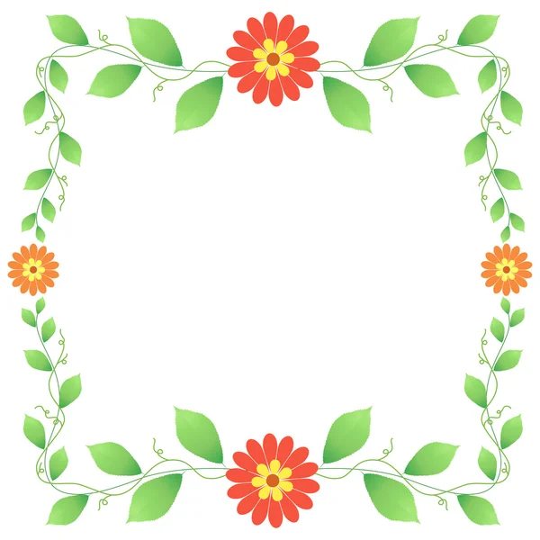 Floral Frame — Stock Vector