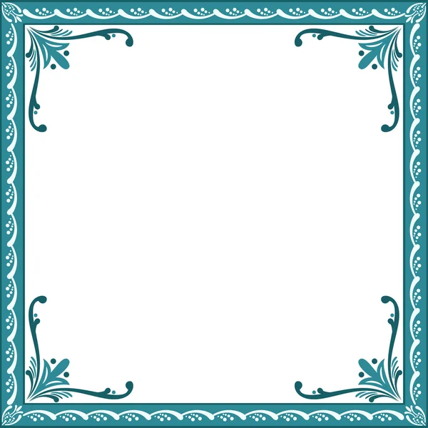 Decorative Floral Frame — Stock Vector