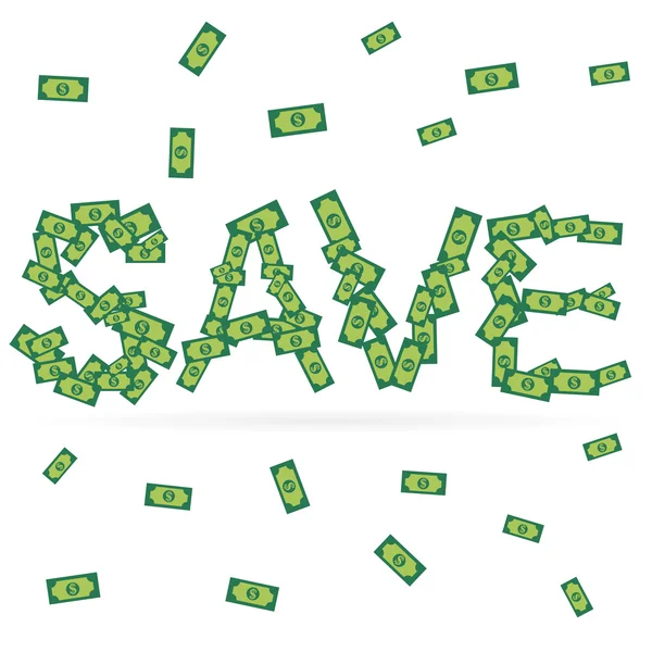 Save Money — Stock Vector