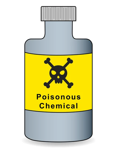 Giftige Chemieflasche — Stockvektor