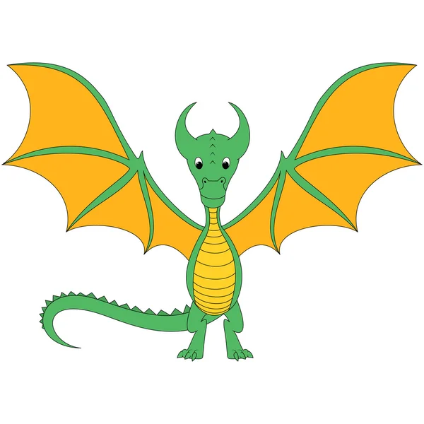 Cartoon dragon — Stockvector