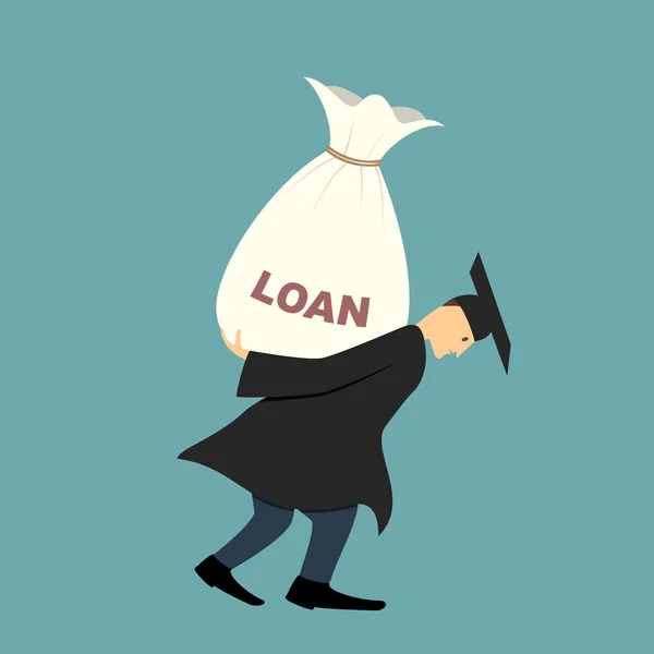 Graduate under burden of loan