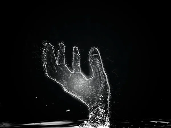 Ice hand — Stock Photo, Image