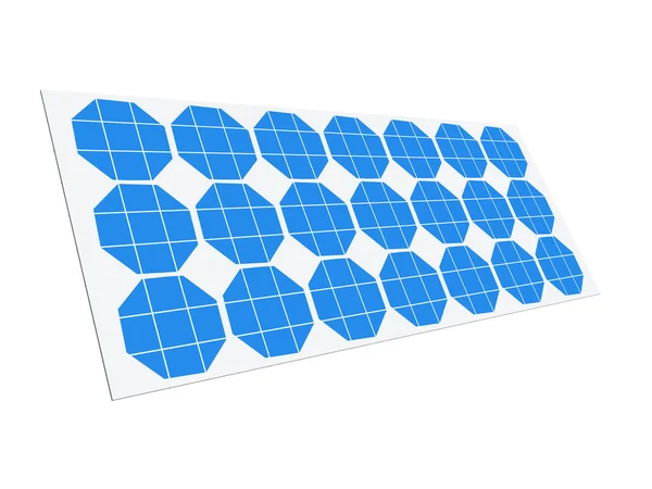 3D-Solarmodul — Stockfoto