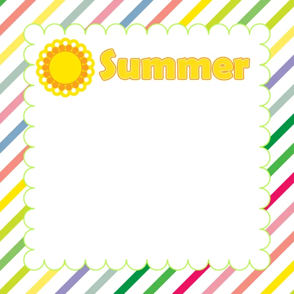 Summer banner design — Stock Vector