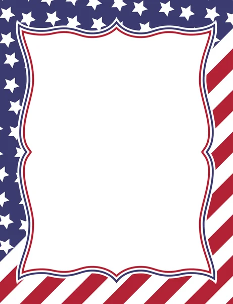 Design del telaio a tema americano — Vettoriale Stock