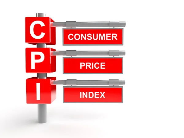 Consumer price index abbreviation — Stock Photo, Image