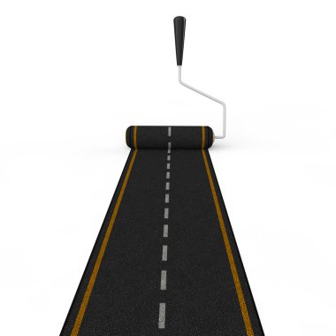 3D yol yapım boya silindiri