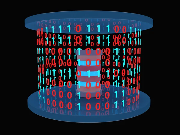 Concepto de seguridad de datos 3D — Foto de Stock