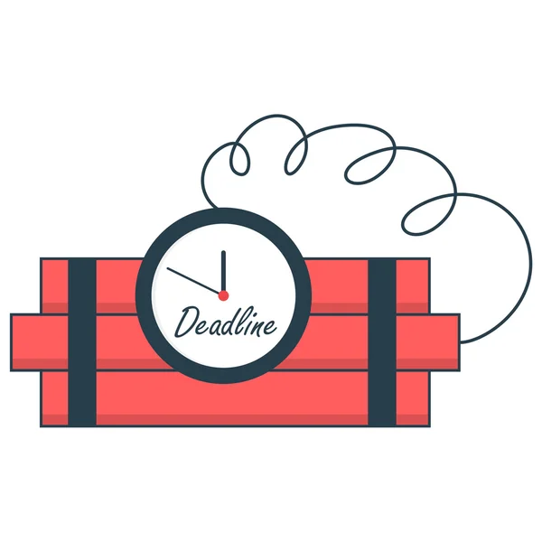 Time bomb deadline concept — Stock Vector