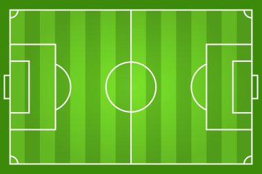 Yeşil futbol alanı illüstrasyon