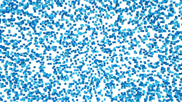 3D pozadí modré kostky pixelů — Stock fotografie