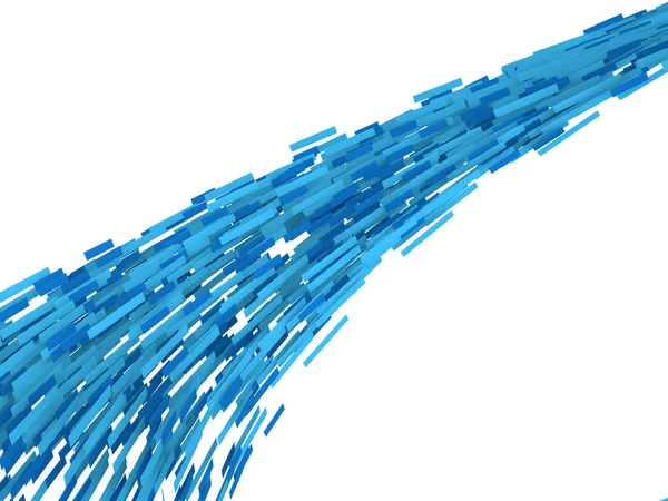 3d futuristic blue particle lines — Stock Photo, Image